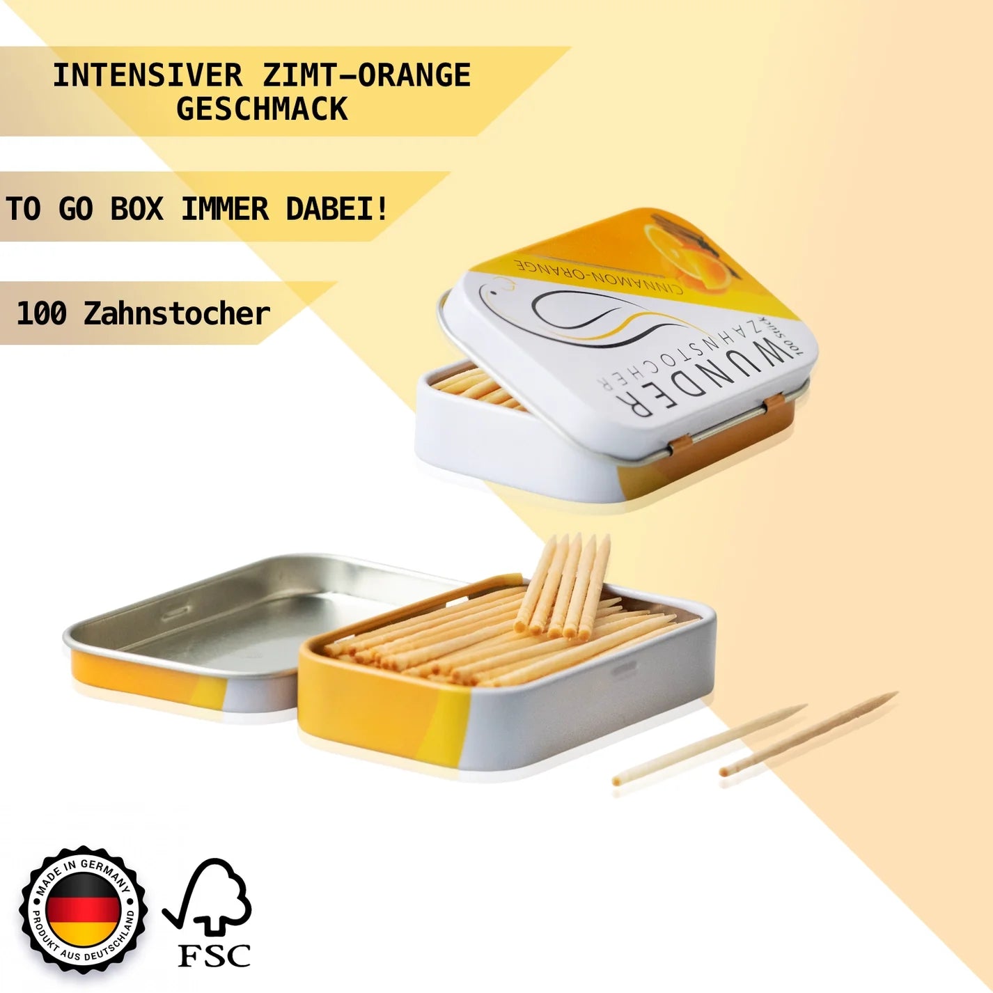3er Pack Zimt/Orange